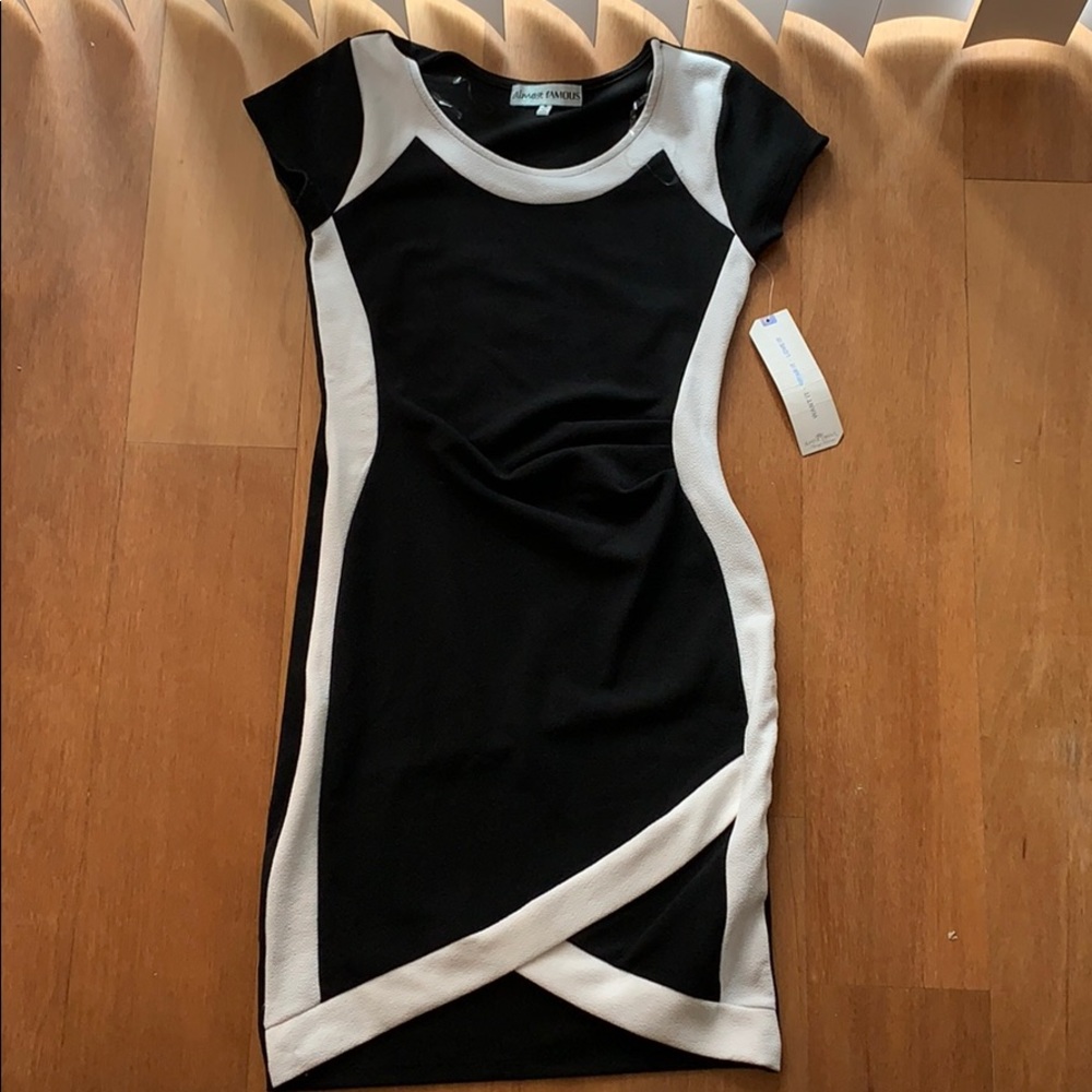 Black and white dress